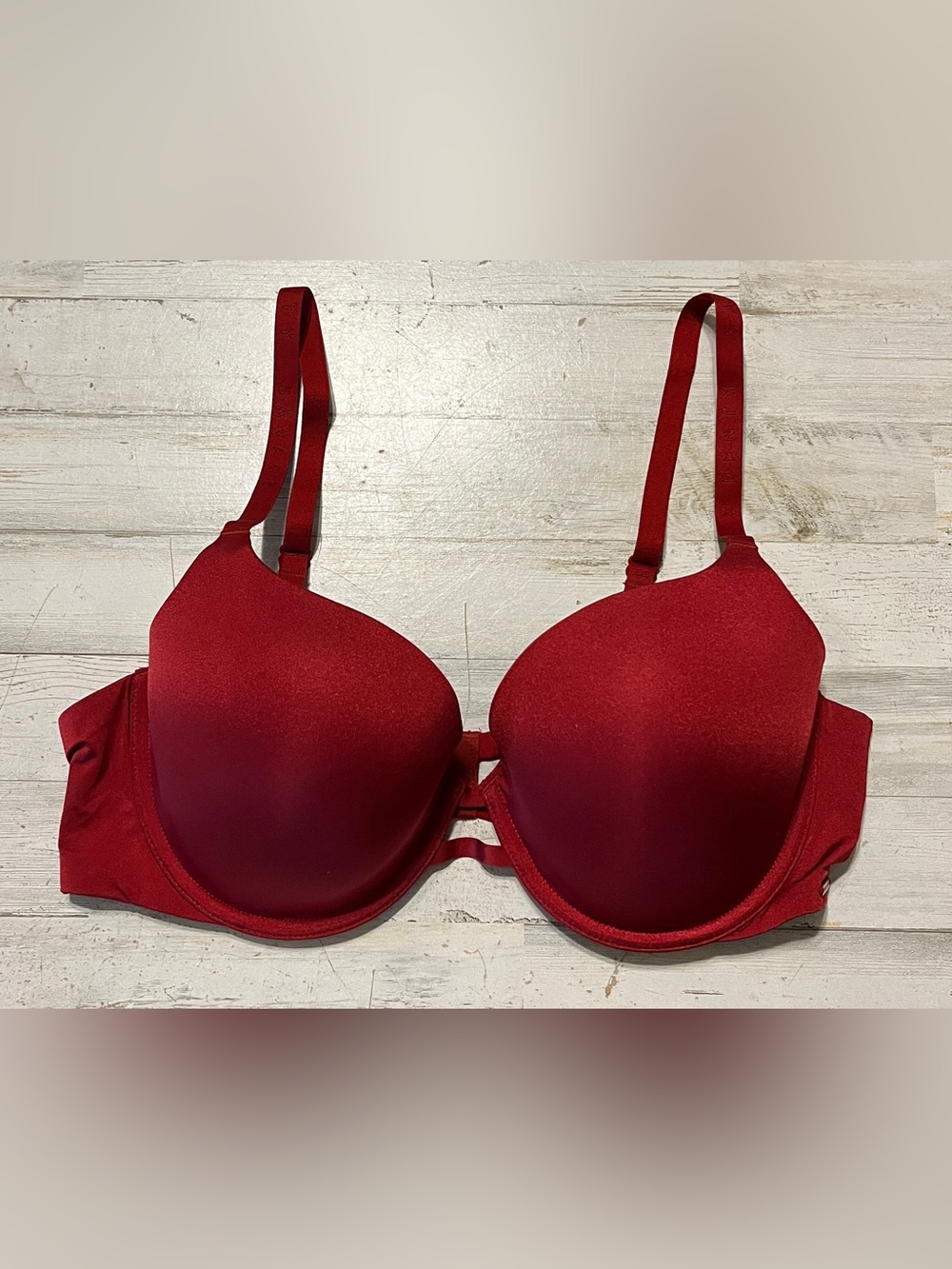 NWT Savage X Fenty by Rihanna Microfiber T-Shirt Bra Red Cognac 36D MSRP $49.95